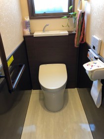 背面収納/トイレリフォーム/TOTOのレストパル/糟屋郡