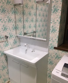 【廿日市市】化粧台・脱衣室内装リフォーム