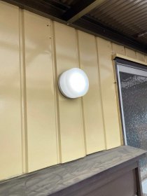 ベランダに照明をつけて頂き洗濯を干すのが便利に！｜藤岡市