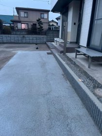 【群馬県藤岡市　駐車場拡張リフォーム】エクステリア工事