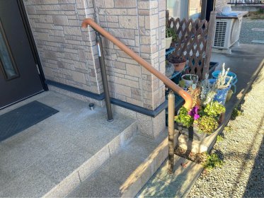 【美里町　外構リフォーム】階段の昇り降りが楽になりました。