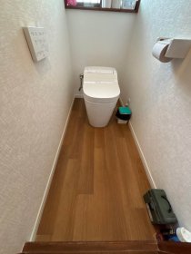 【伊勢崎市　トイレリフォーム】段差がなくなり快適！