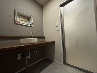 【深谷市　洗面リフォーム】シックな空間になりました！