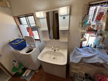 【本庄市　洗面台交換リフォーム】新品洗面台で気分が良いです！