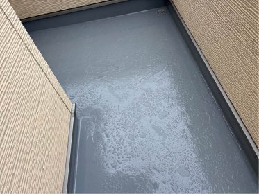 【深谷市　防水リフォーム】防水長持ちトップコート！