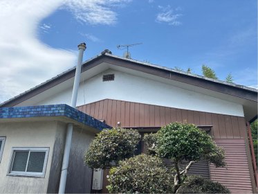 【寄居町　軒天張替リフォーム】これで台風が来ても安心です！