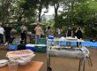 梅雨の晴れ間に、欅（けやき）の木立に囲まれてBBQ