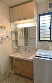 狭山市　洗面台リフォーム　LIXIL　ピアラ