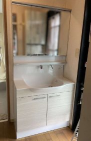 入間市　洗面リフォーム　TOTO　オクターブスリム
