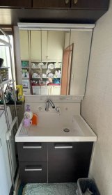 狭山市　洗面台交換　LIXIL　ピアラ