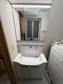 入間市　洗面リフォーム工事　TOTO　オクターブスリム