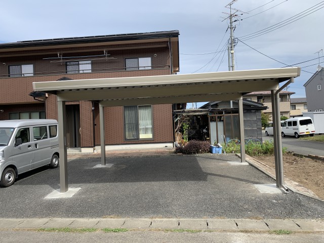 短期間で完了！仕上がりに満足のカーポート設置|岩手県奥州市
