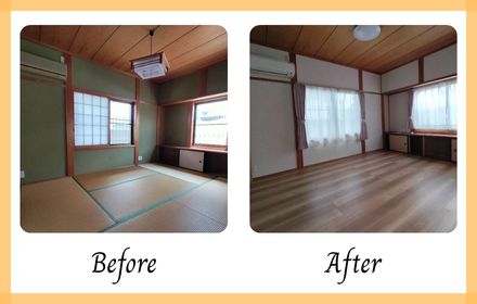 和室をリフォームして寝室に / 安城市