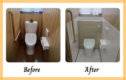 すっきり収納ができてお掃除楽々トイレ / 刈谷市