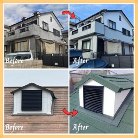 豊明市の外壁・屋根リフォーム事例｜戸建て