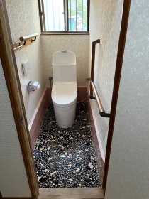 トイレリフォーム＆クロス貼替え工事｜磐田市