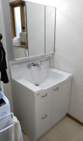 水漏れで洗面台が使えない！洗面台リフォーム｜浜松市浜名区