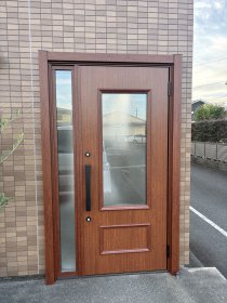 アパートエントランス玄関ドア交換｜浜松市中央区