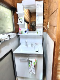 コンパクト＆使い勝手◎洗面化粧台交換｜浜松市浜名区
