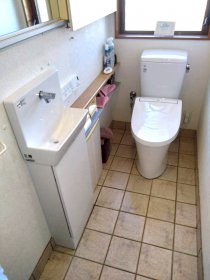 手洗器も交換✨トイレリフォーム｜浜松市浜名区