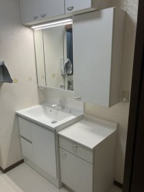大﨑市　洗面台交換工事