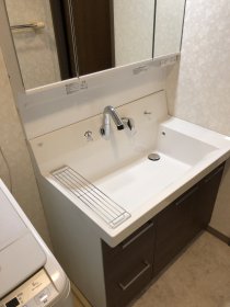 収納たっぷり★名古屋市西区　洗面台リフォーム