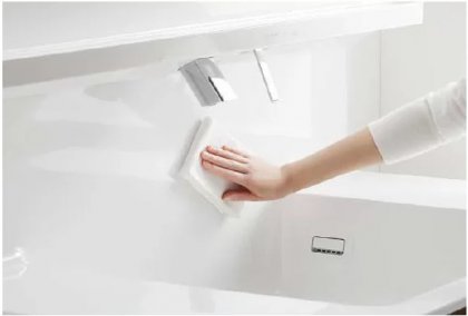 段差なし“一体型ハイバックカウンター”