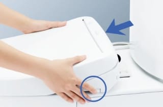 お掃除に大助かり！本体ワンタッチ着脱
