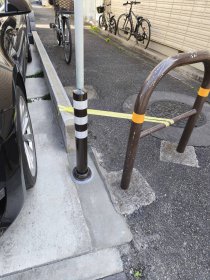 ラバーポール設置