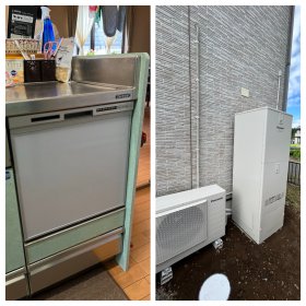 日立市　リフォーム　食洗機・エコキュート改修工事