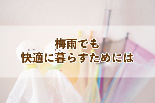 梅雨でも快適に暮らすためには【Re:kurasuお役立ち情報コラムVol.30】