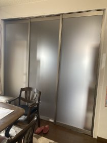 茨城県桜川市　DK間仕切り取付工事