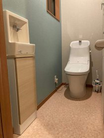 茨城県古河市　トイレ手洗い器取り付けリフォーム